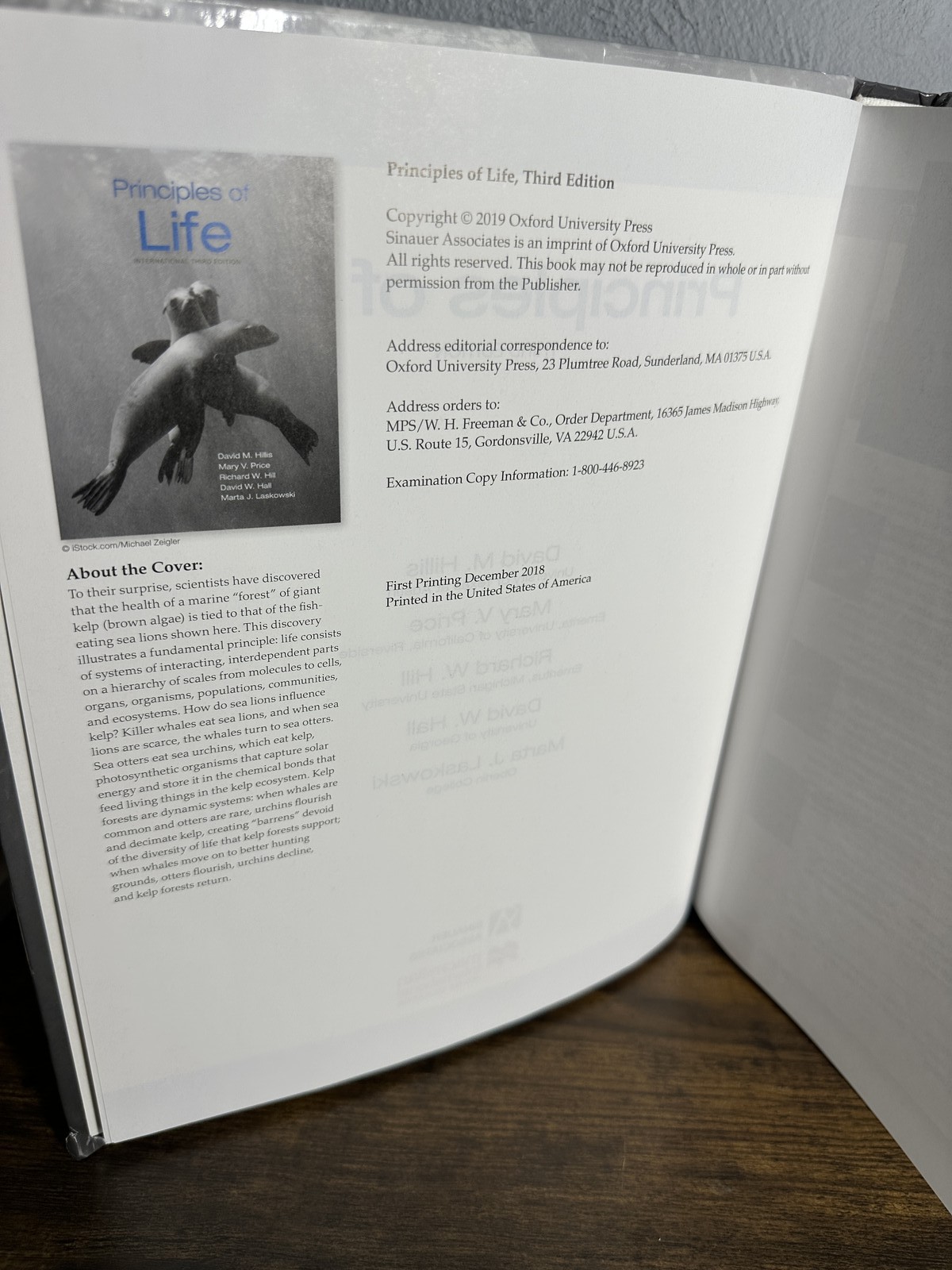 Principles of Life International Third Edition Hillis Price Hill Hall Laskowski