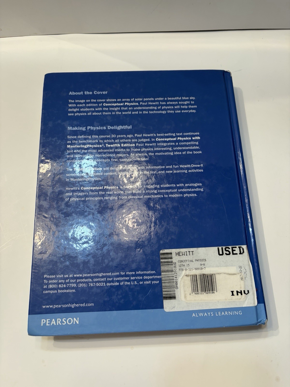 Conceptual Physics (12th Edition) – Hardcover By Hewitt, Paul G