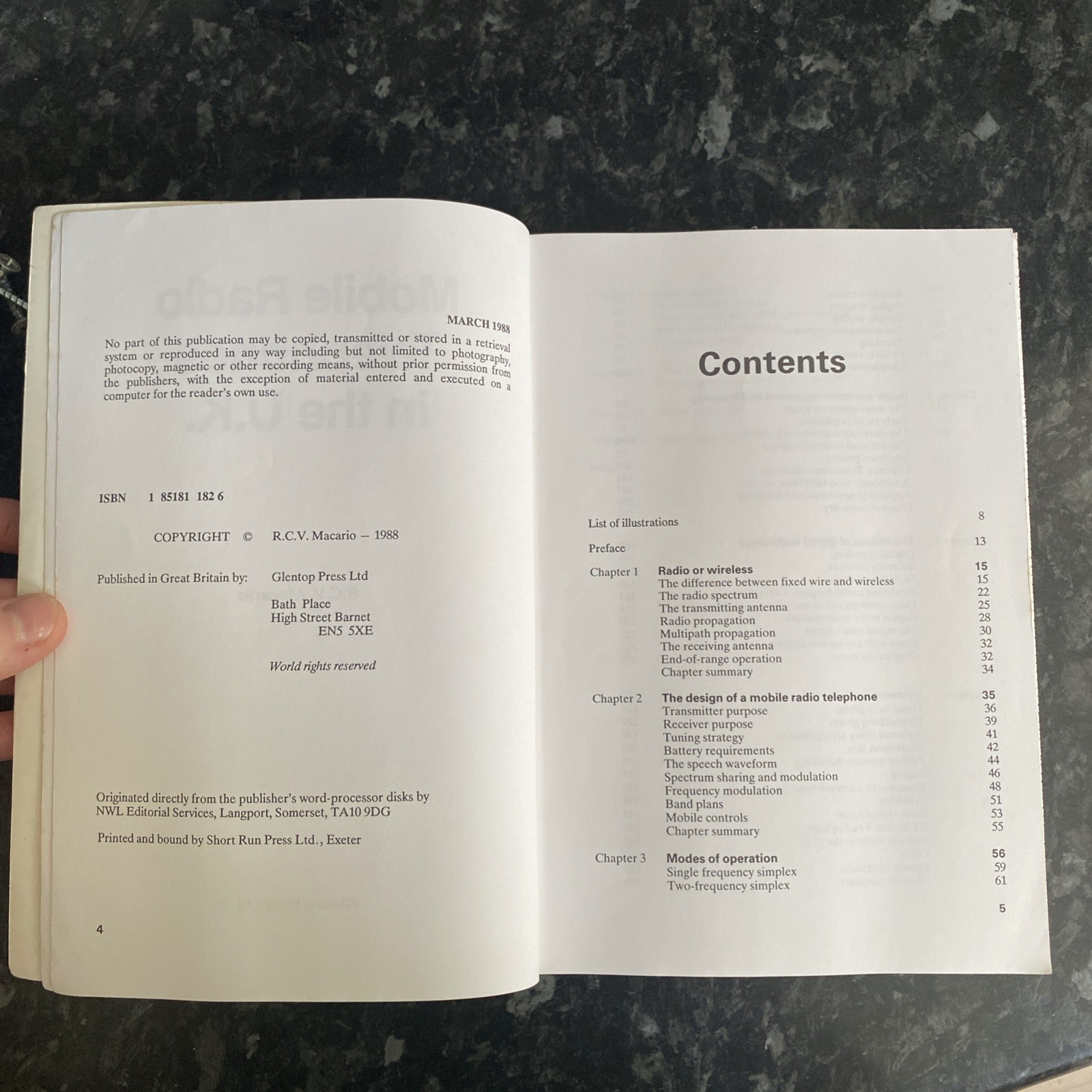 Mobile Radio Telephones in the U.K. By R.C.V. Macario