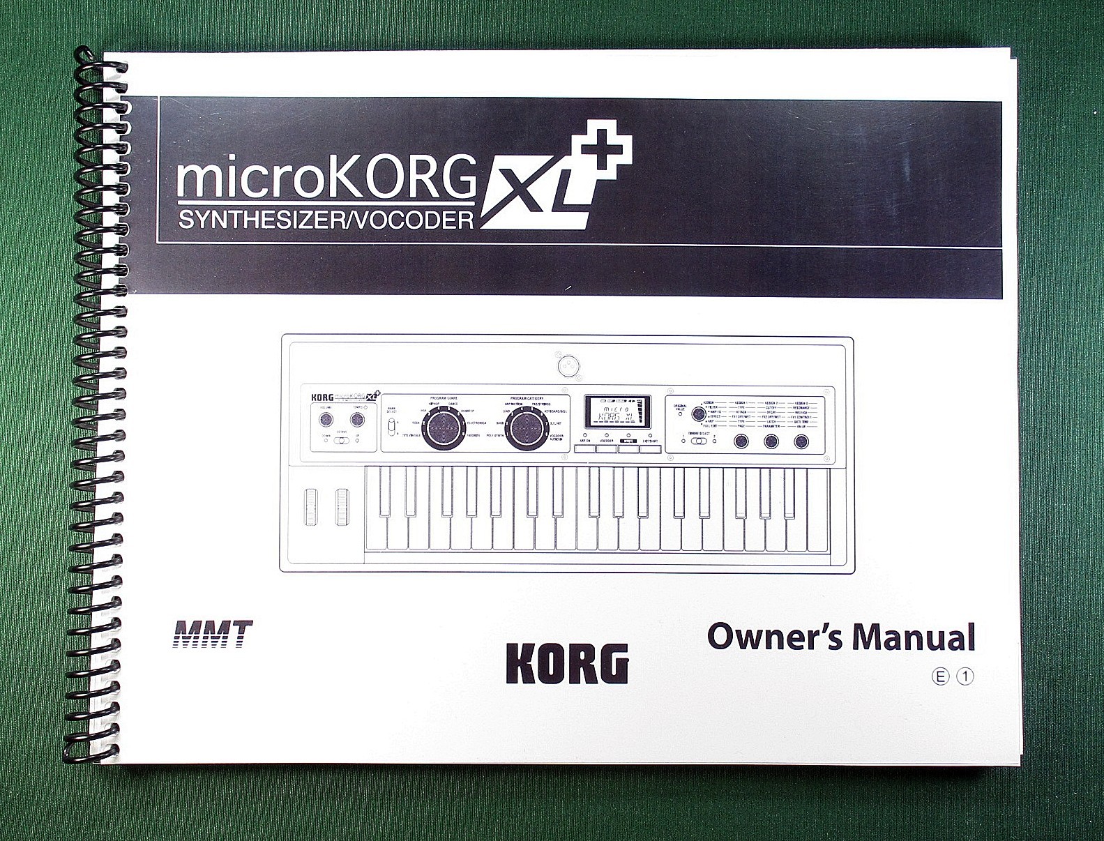 Korg MicroKorg XL+ Instruction Manual: 103 Pages & Protective Covers!