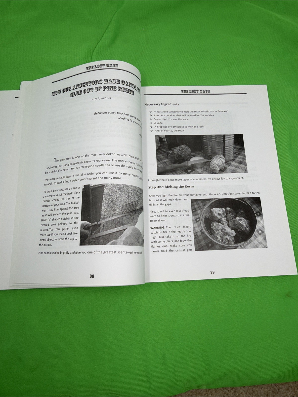 The Lost Ways 3rd Edition by Claude Davis Sr. Paperback Prepper Survival Skills