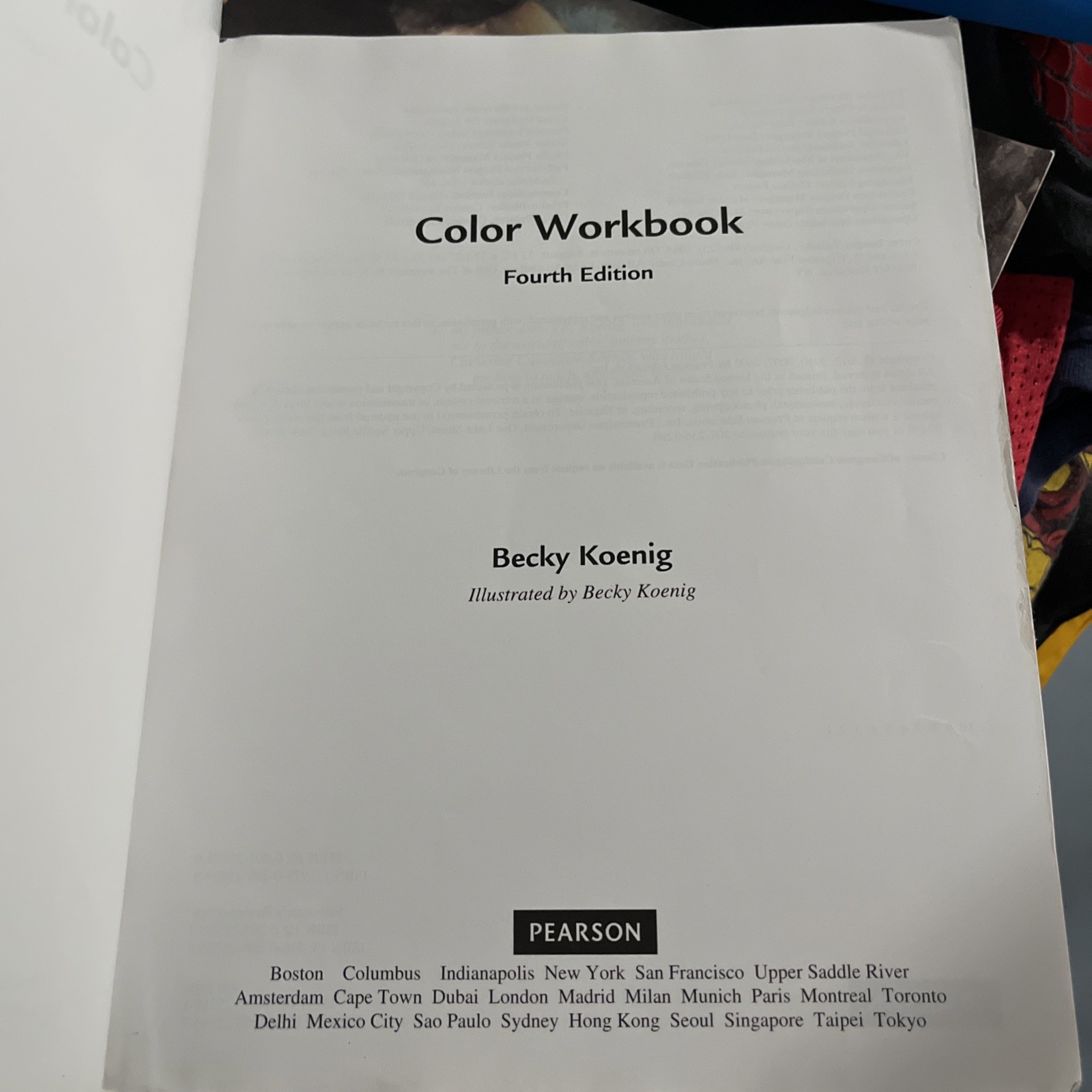 Color Workbook – Paperback, by Koenig M.F.A. Becky – Acceptable SEE IMAGES