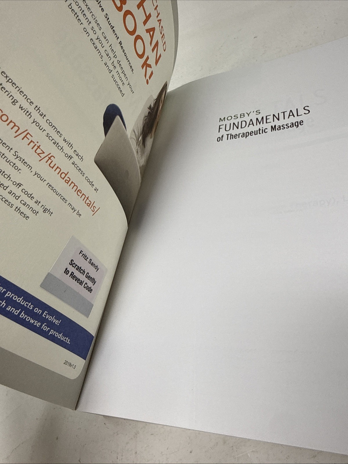 Mosby’s Fundamentals of Therapeutic Massage. 8th Ed. *Like New W/ Corner Damage