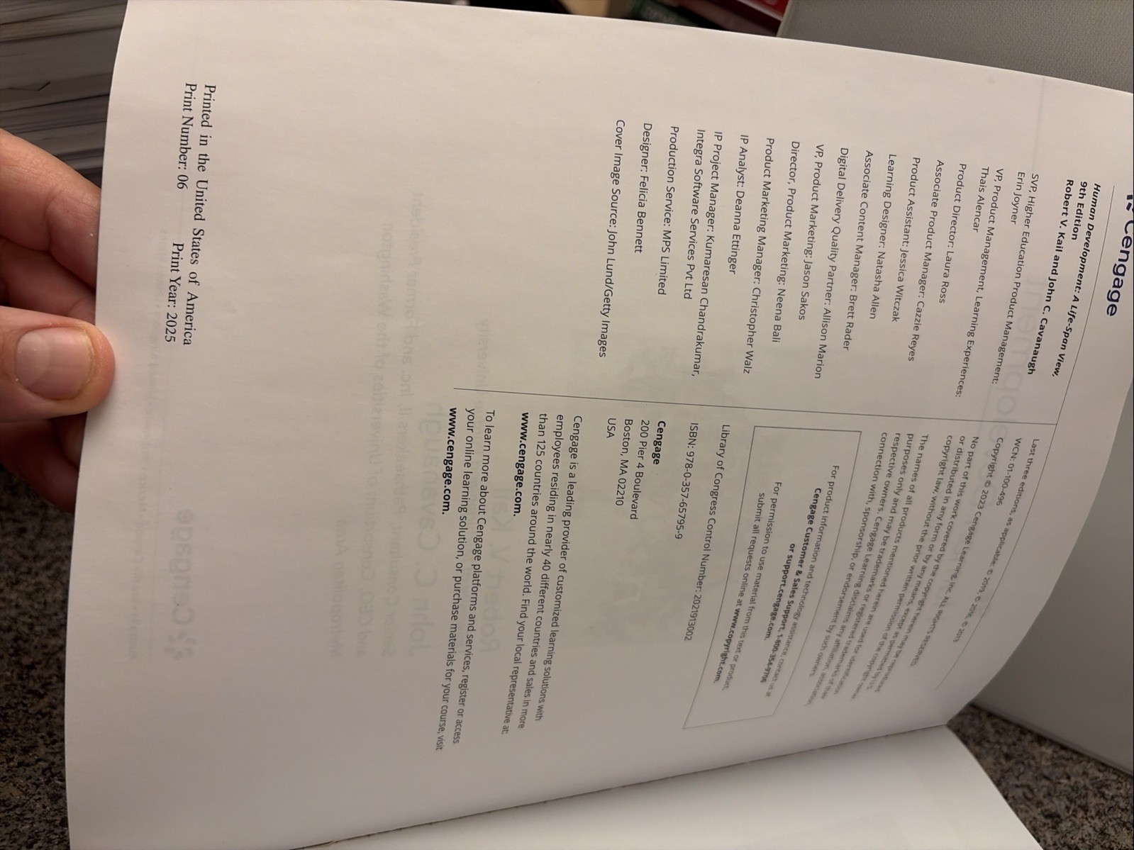 Human Development: A Life-Span View, 9th Ed. by Kail & Cavanaugh
