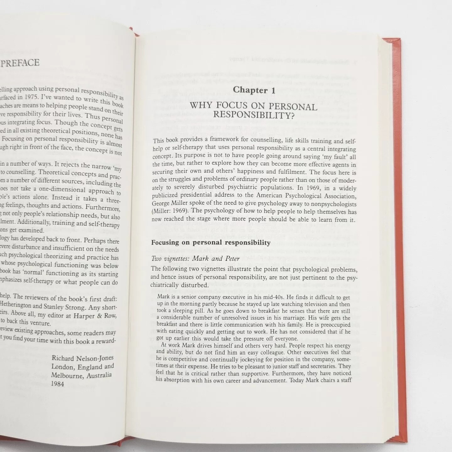 Personal Responsibility Counseling and Therapy Richard Nelson-Jones Book 1987