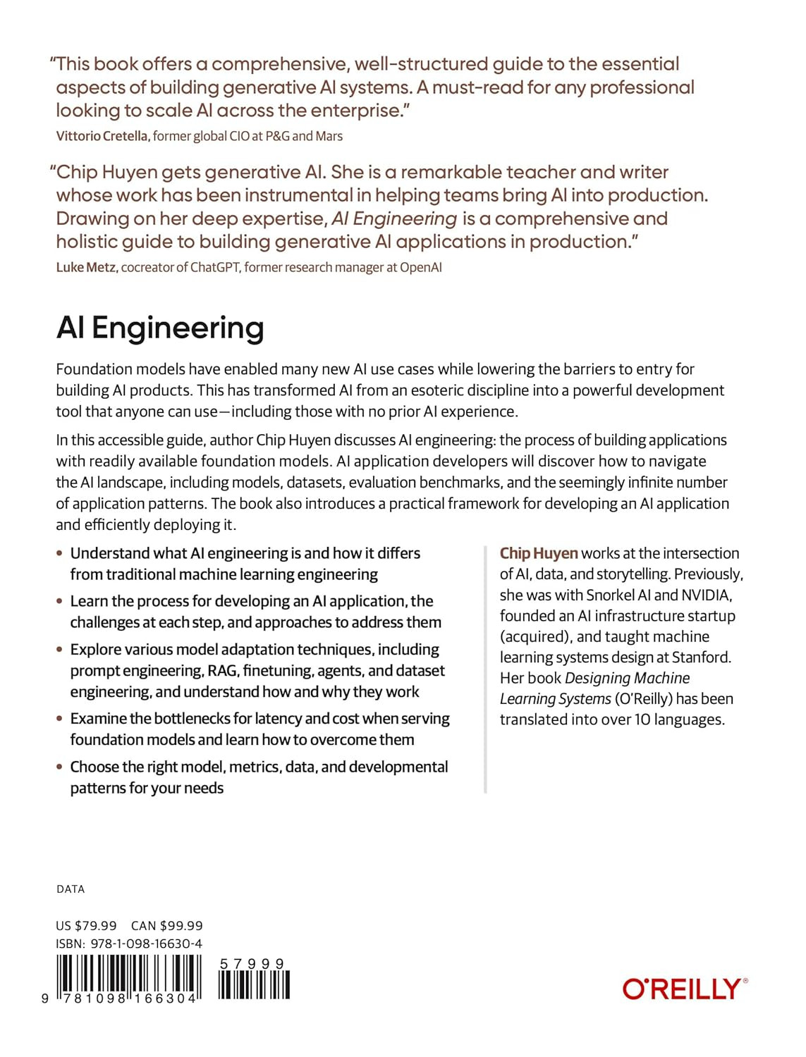 AI Engineering: Building Applications with Foundation Models