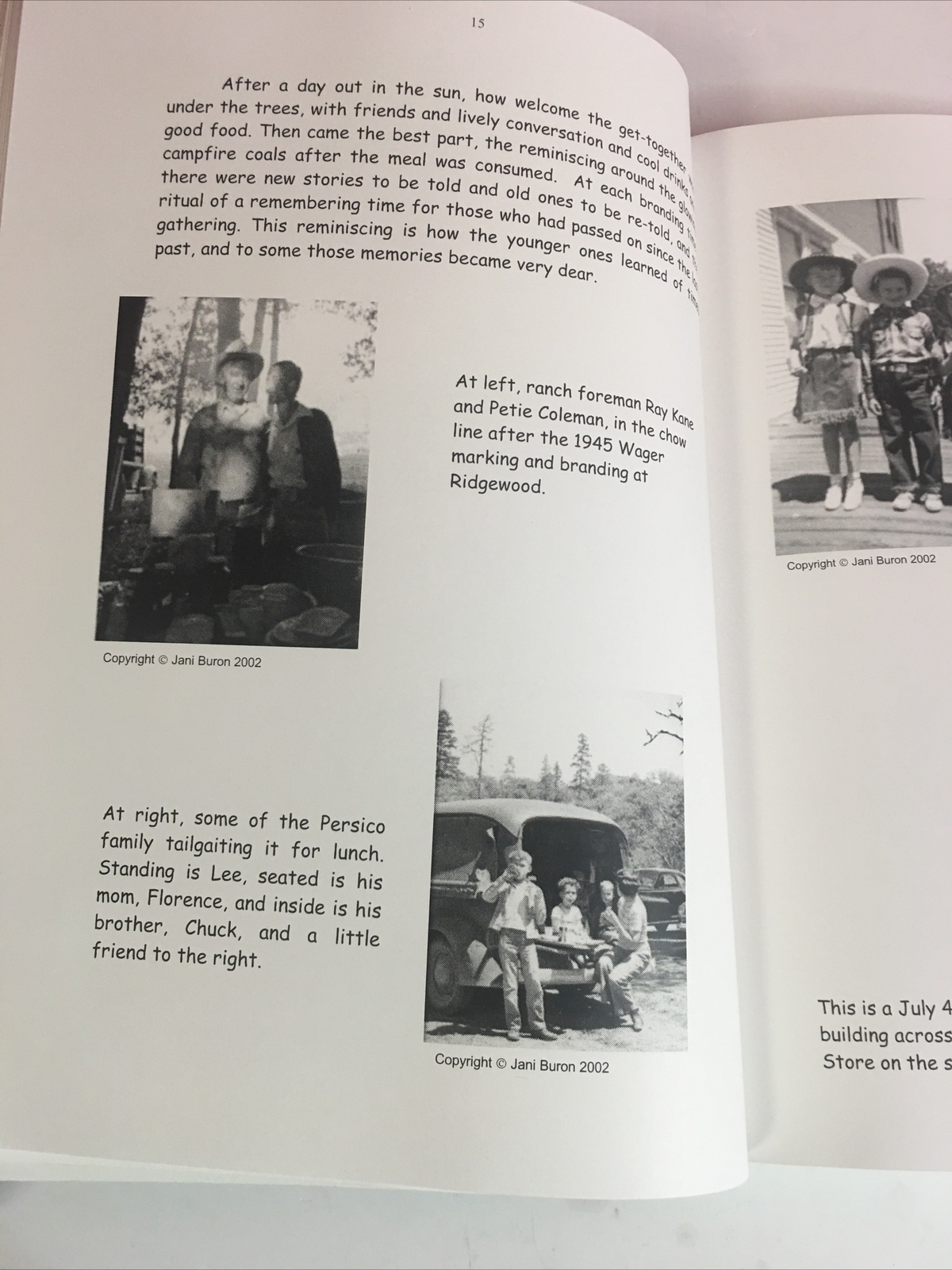 RIDGEWOOD RANCH: STORY AND PHOTOS OF THE 1940s By Jani Buron, 2002, PB 1st Print