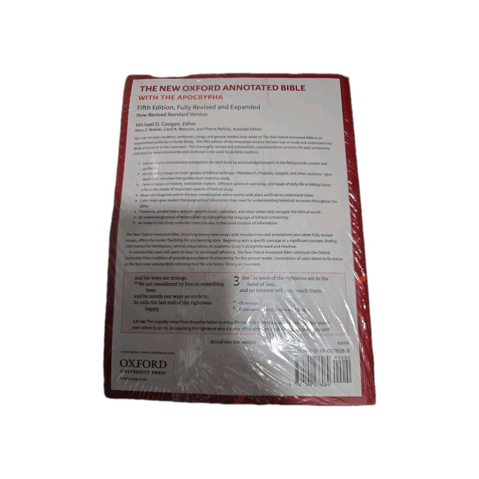 New Oxford Annotated Bible with Apocrypha : New Revised Standard Version by…