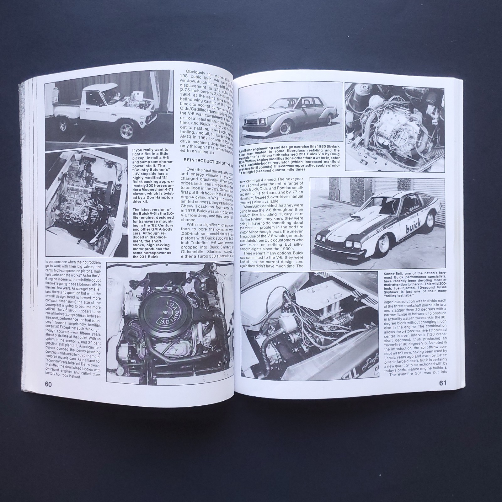 V-6 Performance Buick Ford & Chevy Building Engines PB Book Pat Ganahl 1988