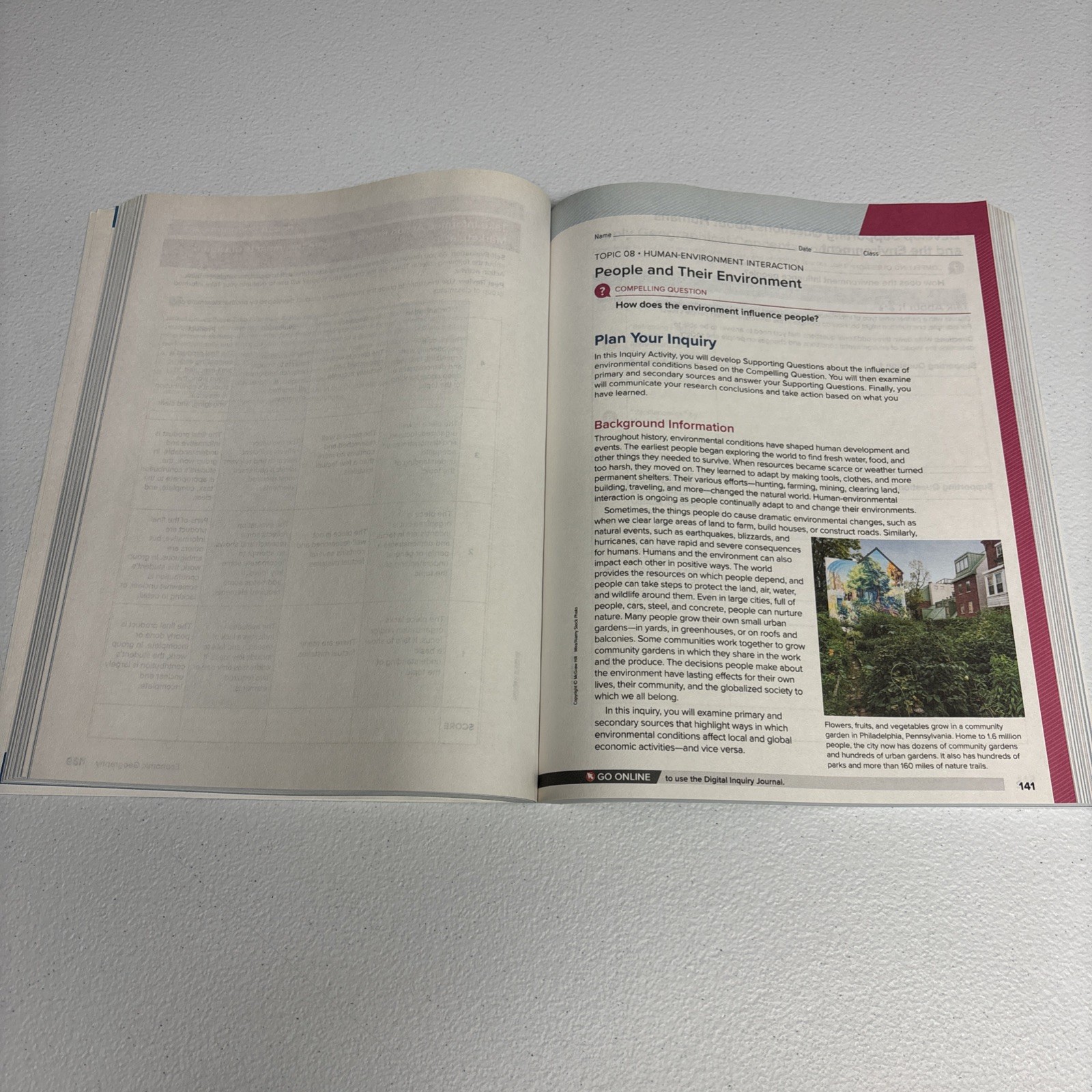 Inquiry Journal Eastern Hemisphere Culture And Geography Book Ohio Edition