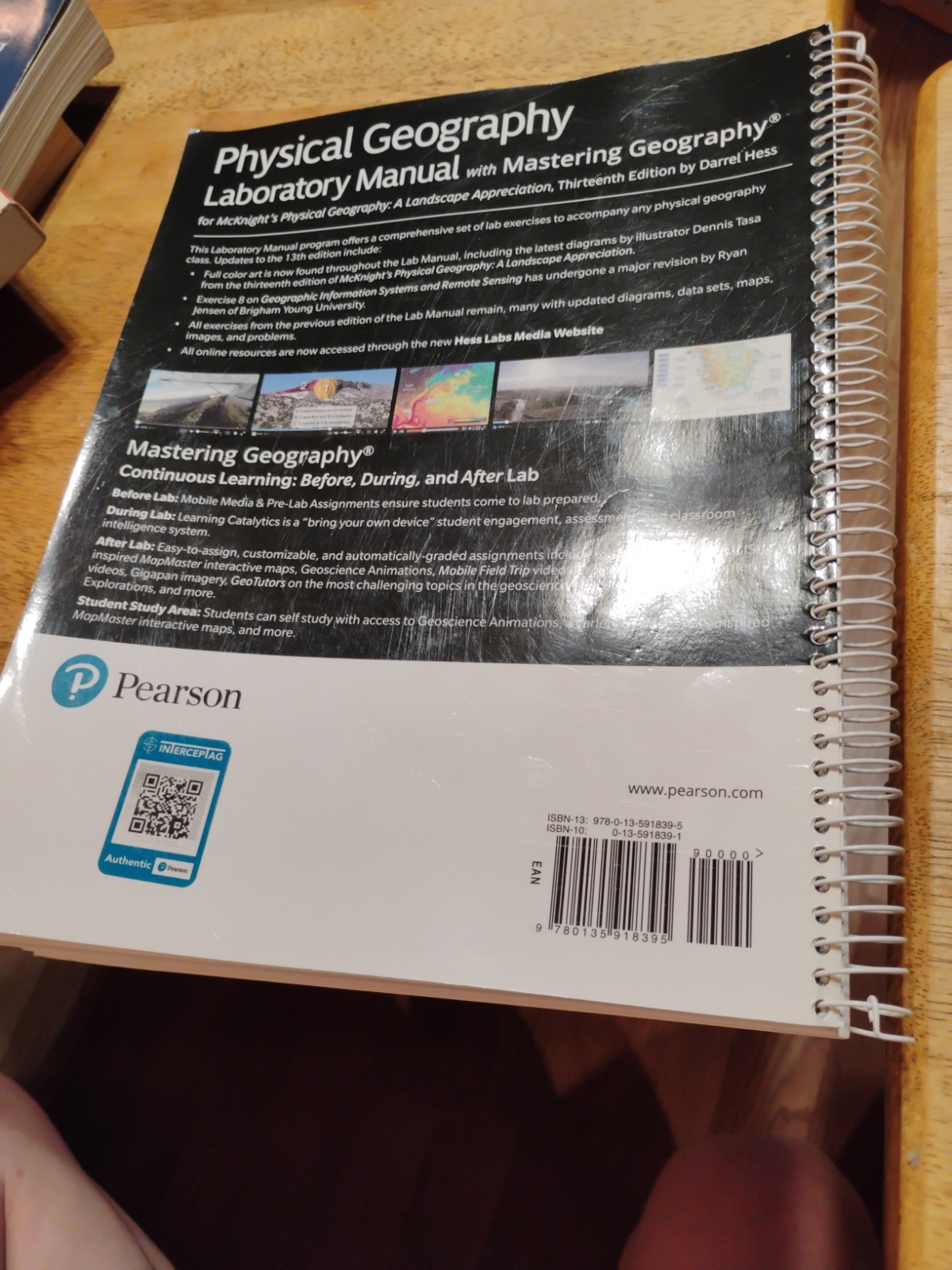 Physical Geography Laboratory Manual Paperback Darrel Hess
