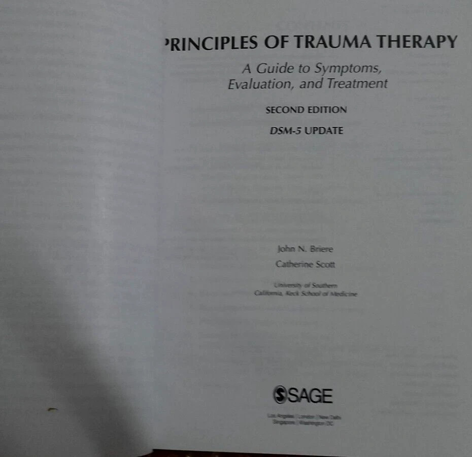 Principles of Trauma Therapy : A Guide to Symptoms, Evaluation, and Treatment