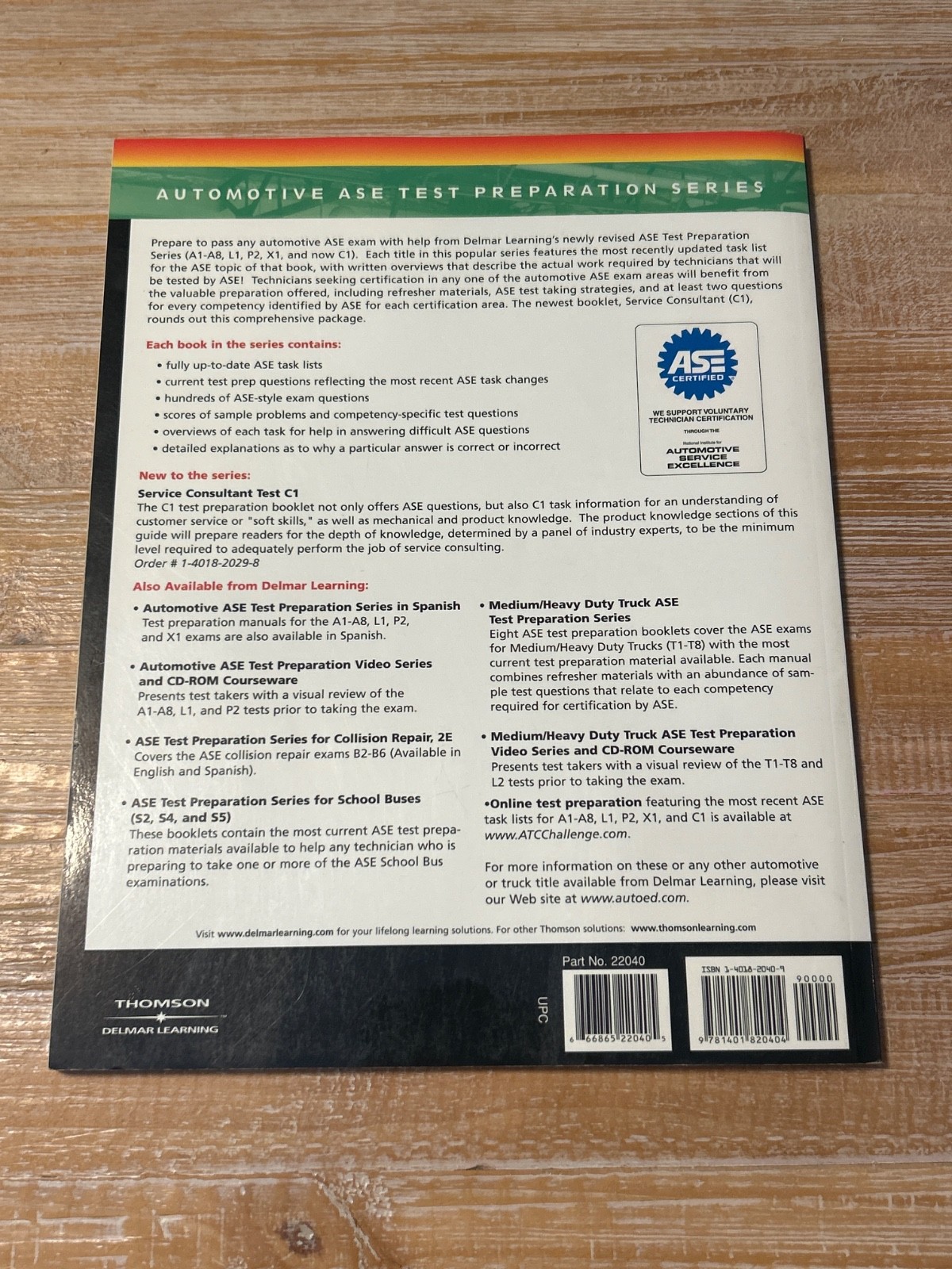 Delmar Learning’s ASE Test Prep Engine Repair Test A1 3rd Edition 11×8.5