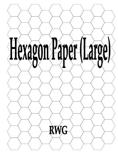 Hexagon Paper (Large): 50 Pages 8.5″ X 11″