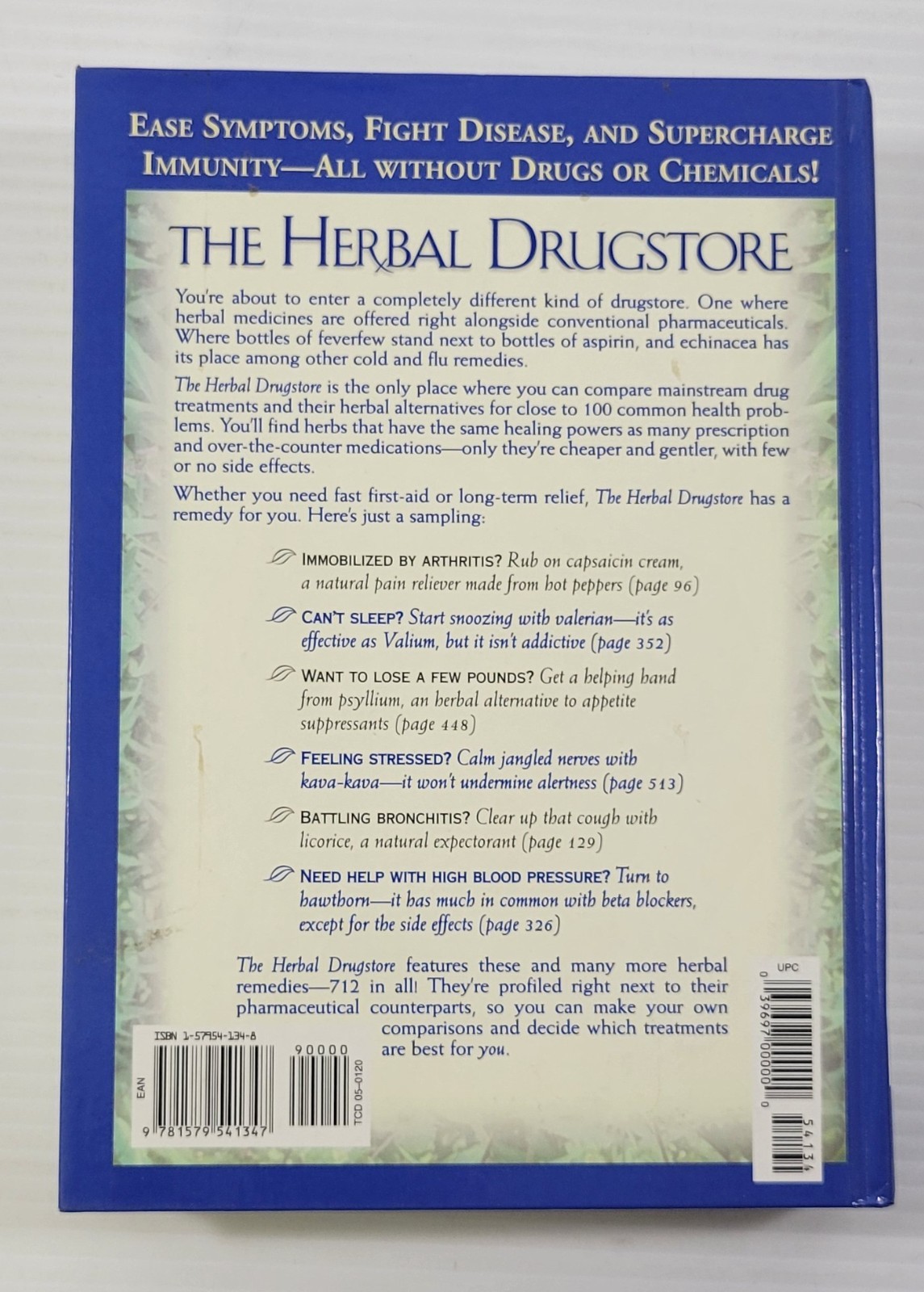 *L) The Herbal Drugstore: Best Natural Alternatives by Steven Foster (Hardcover)