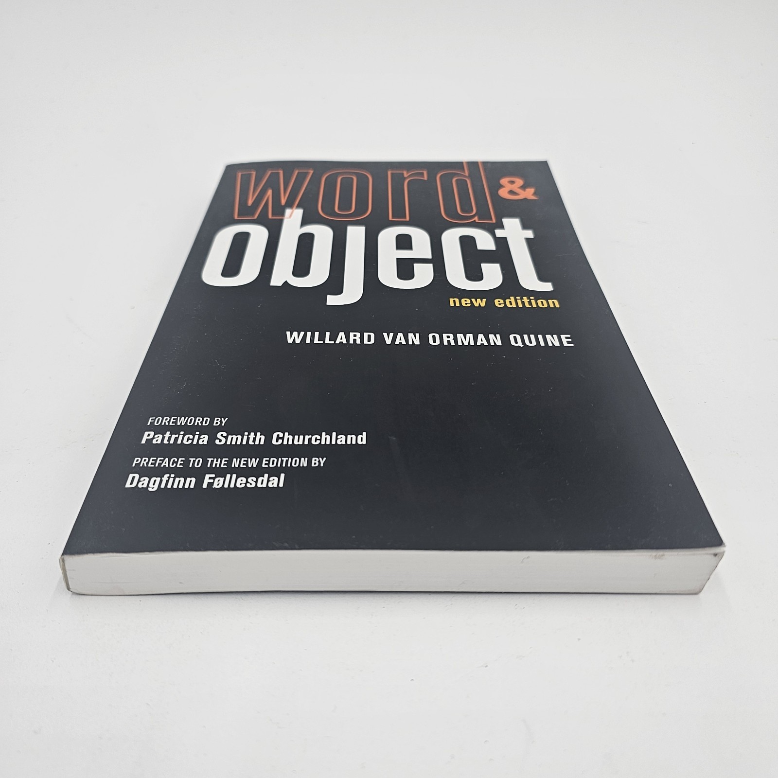 Word & Object by Willard Van Orman Quine | New Edition PB UNMARKED TEXT VG+