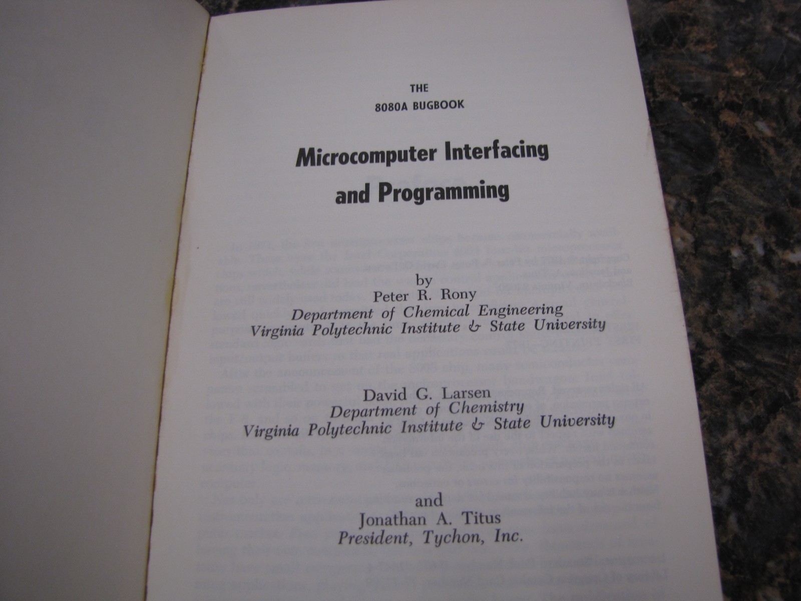 The 8080A Bugbook Microcomputer Interfacing Programming 1977 1st Ed. Printing