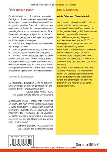 Adele Faber Ela Entspannte Eltern – entspannte Kinder: Ve (Hardback) (UK IMPORT)