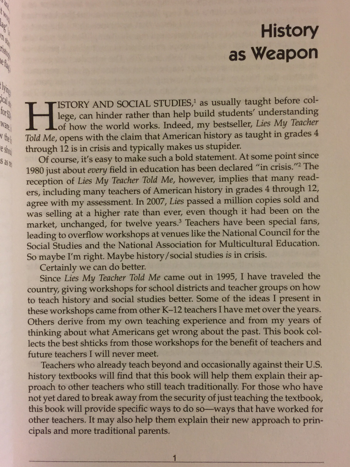 Teaching What Really Happened by James W. Loewen – History – Social Studies