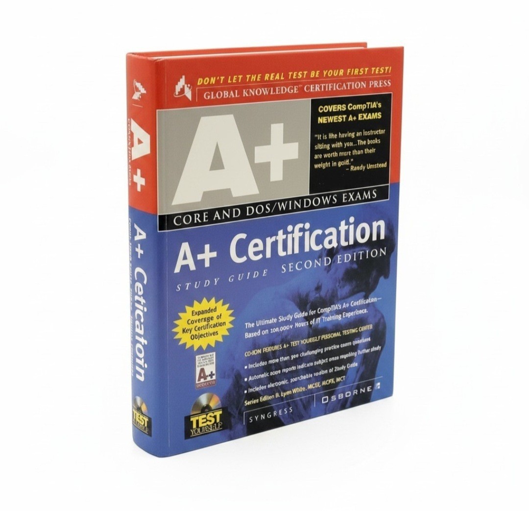 A+ certification 2nd Edition Study Guide Hardcover Book (NO CD-ROM INCLUDED)