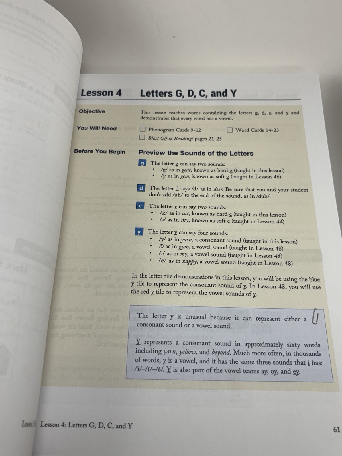 All About Reading Level 1/2023 Teacher Manual 3 Readers Bookmark COLOR EDITION
