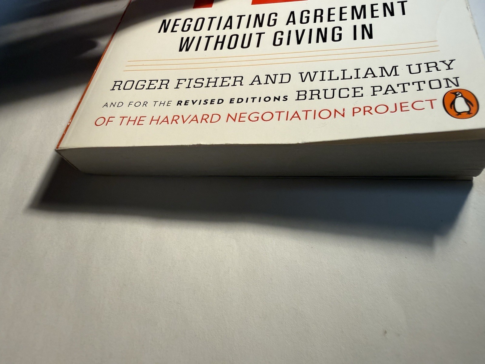 Getting to Yes 3rd Edition 2011 PB Fisher Ury Patton Harvard Negotiation Project