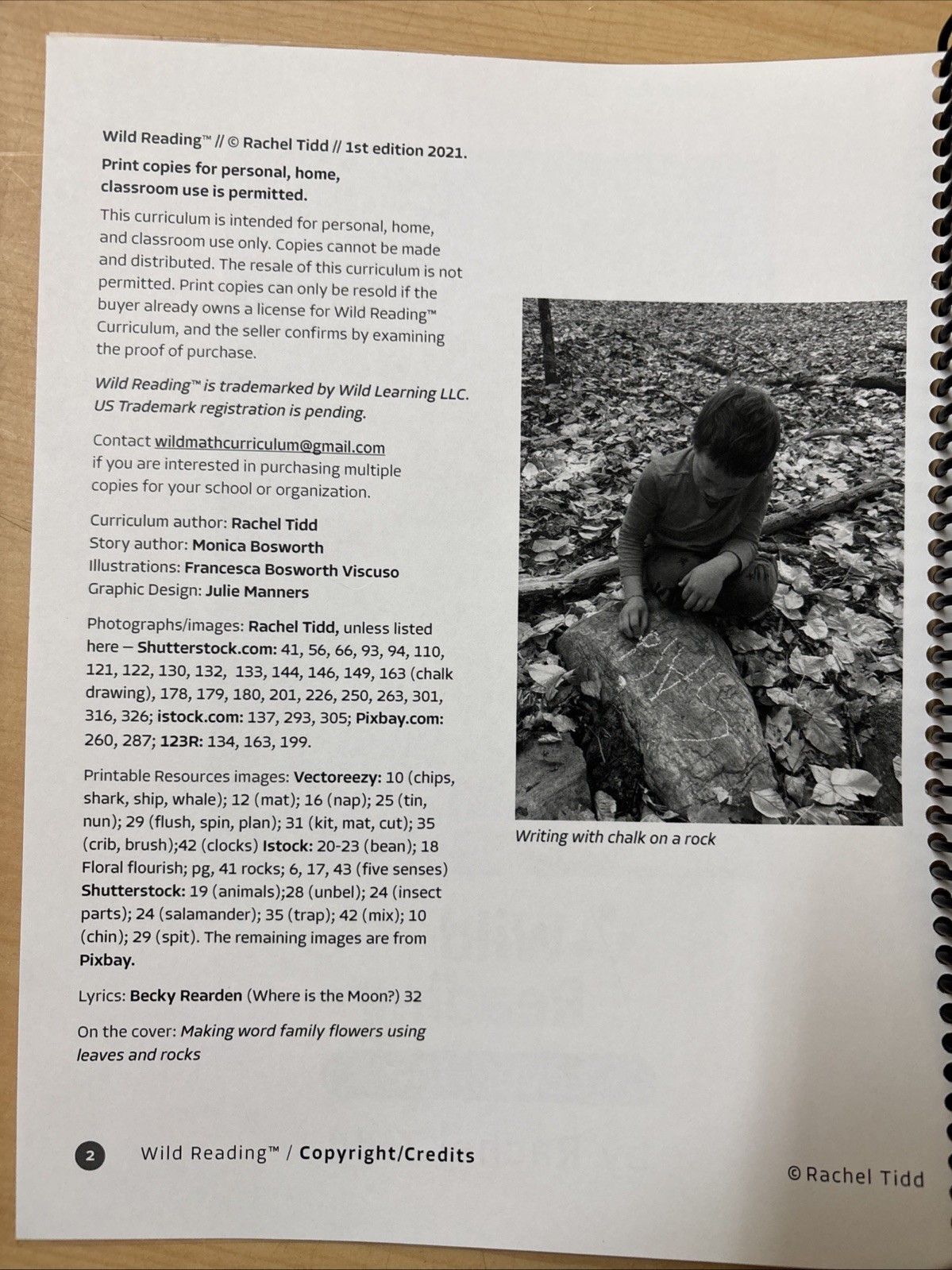 Wild Reading Curriculum Level One Rachel Tidd Wild Learning NO WRITING Spiral