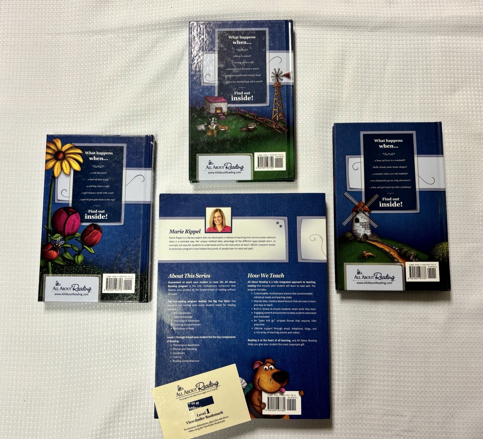 All About Reading Level 1/2023 Teacher Manual 3 Readers Bookmark COLOR EDITION