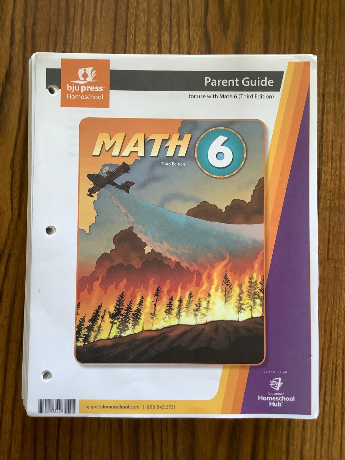 BJU Bob Jones University Math 6 Student Handout Homeschool Curriculum Loose Leaf