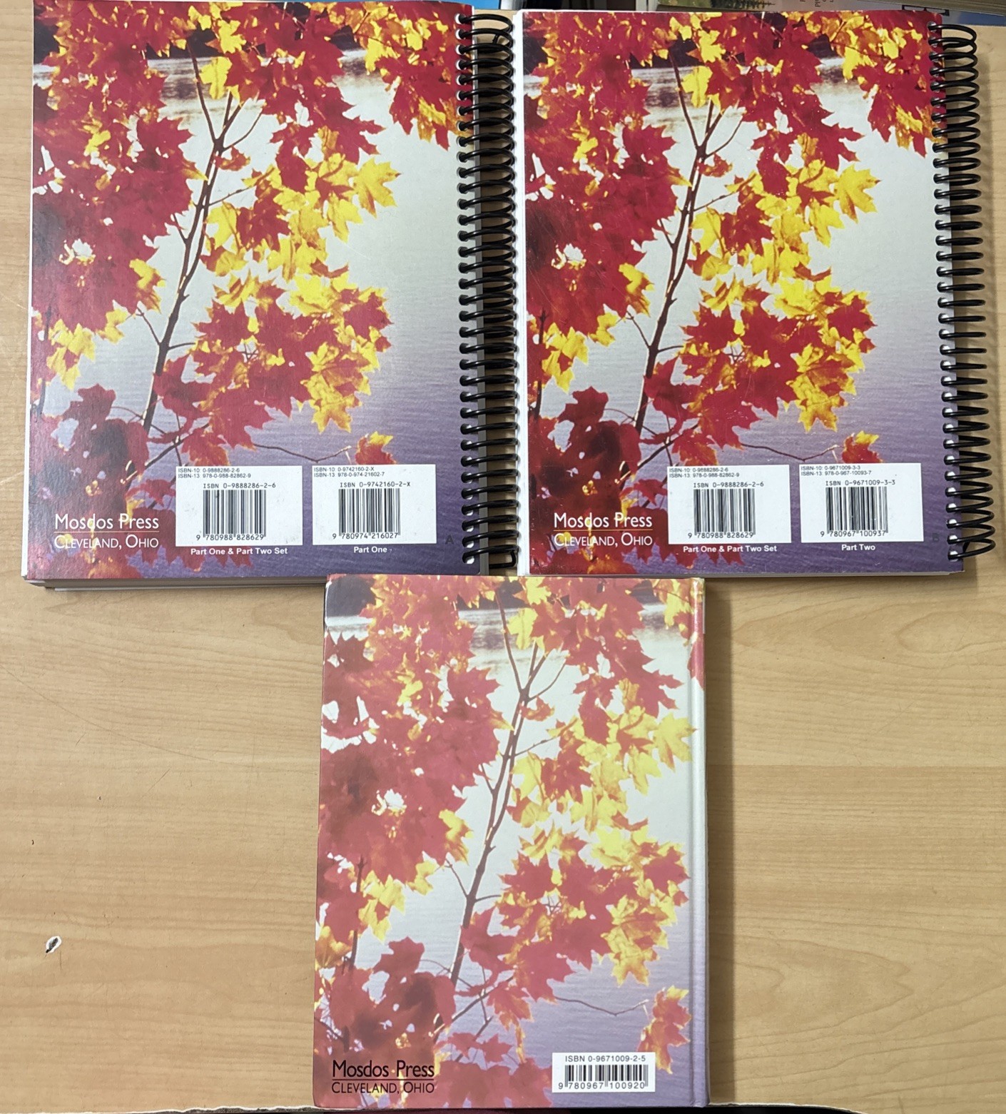 Lot 3 Mosdos Press Literature Gold Student + Teacher’s Edition Part 1-2 Set VG