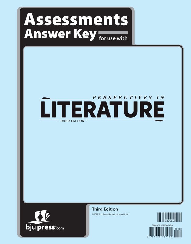 BJU Press – Reading 6 Perspectives in Lit. Test Answer Key (3rd ed.) 520361
