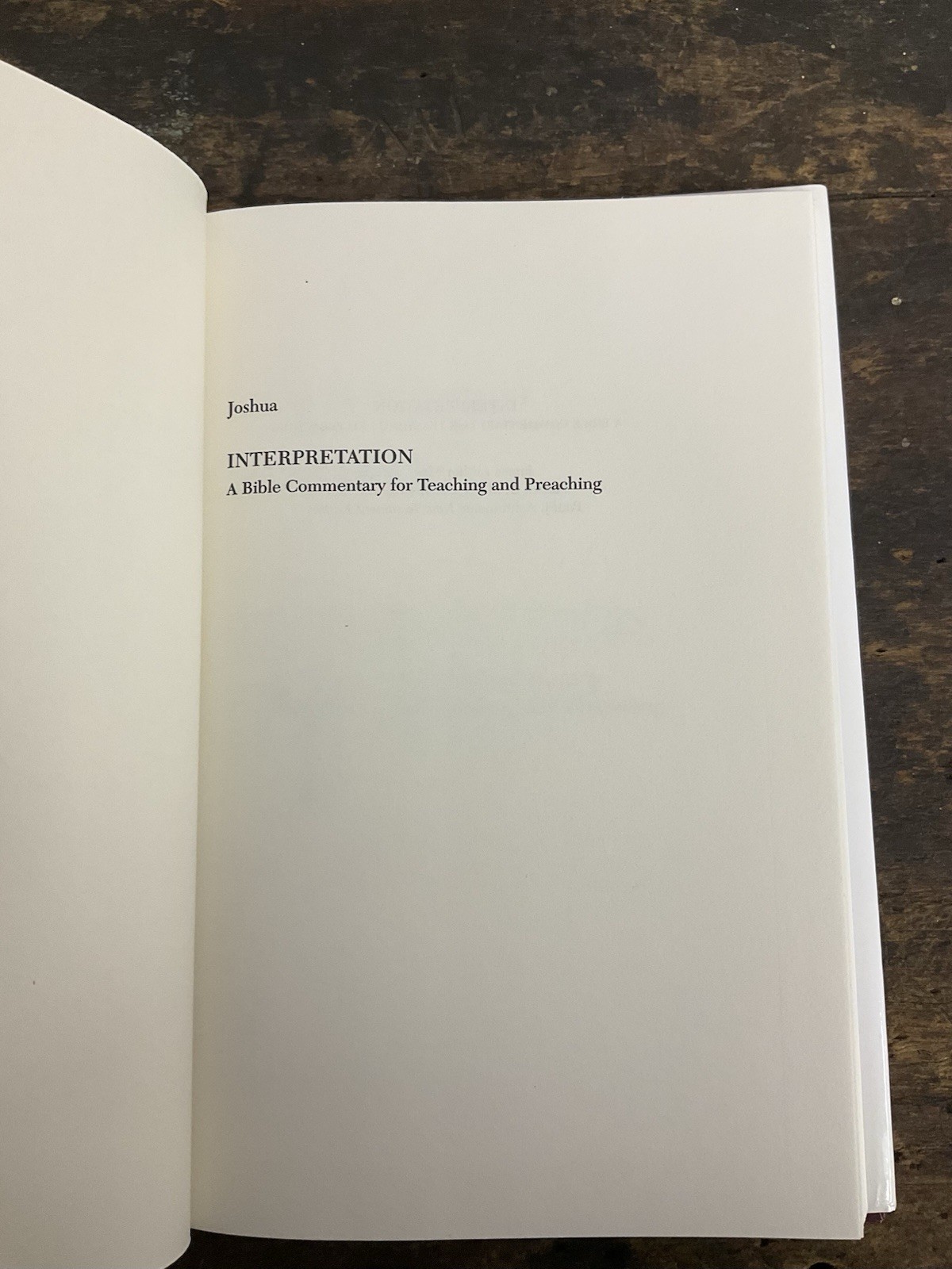 Interpretation: a Bible Commentary Ser.: Joshua by Jerome Creach (Hardcover)