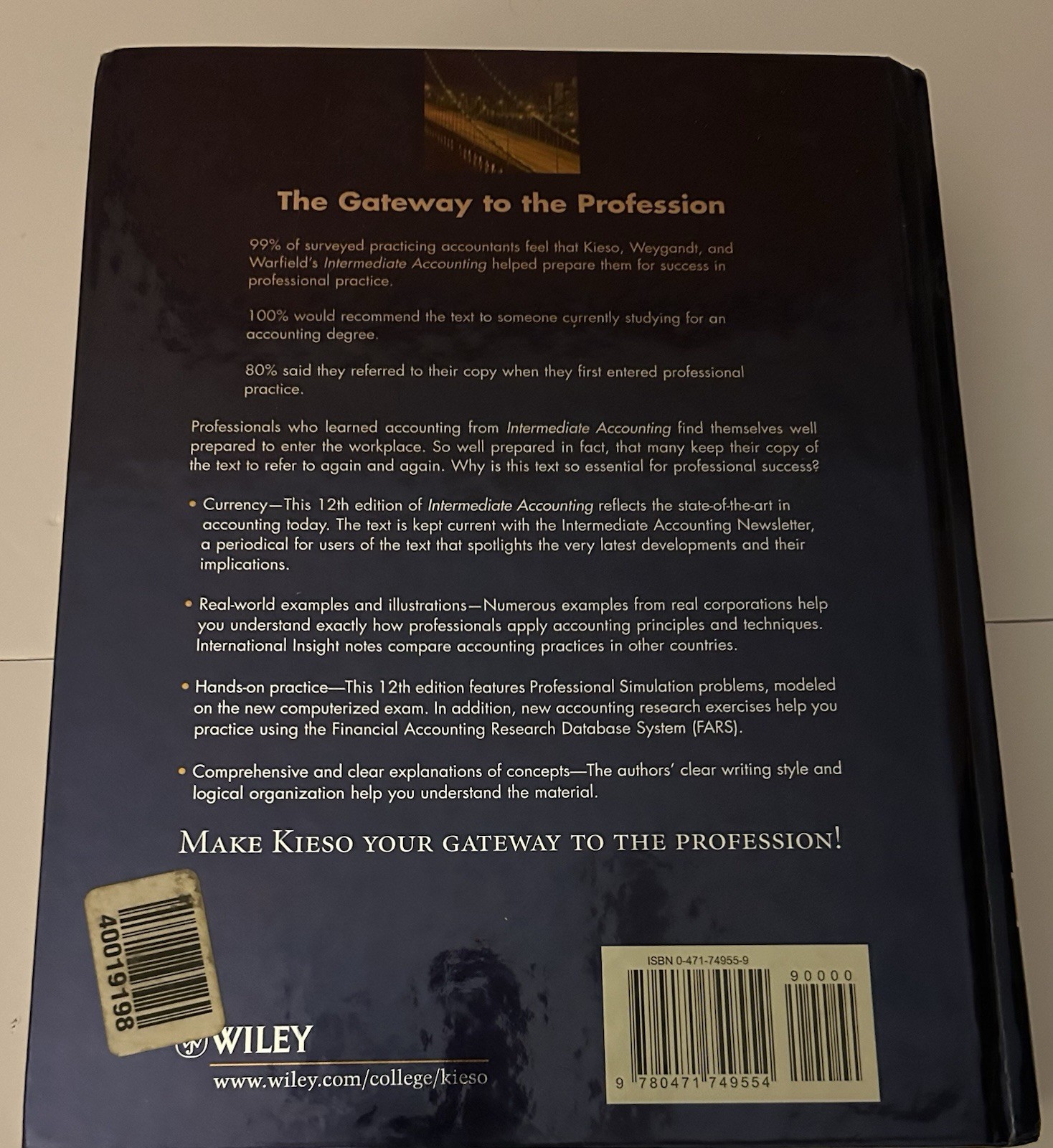 Intermediate Accounting Twelfth Edition Hardcover By Kieso, Weygandt, & Warfield