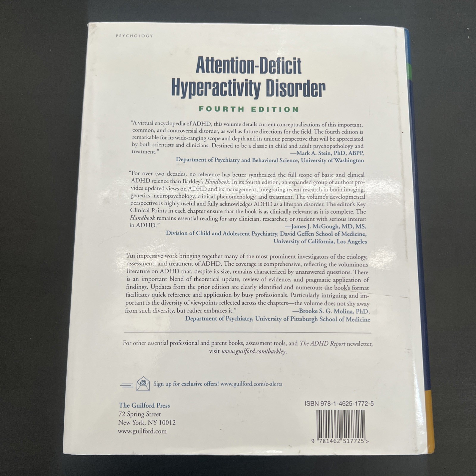 Attention-Deficit Hyperactivity Disorder: A Handbook for Diagnosis and Treatment