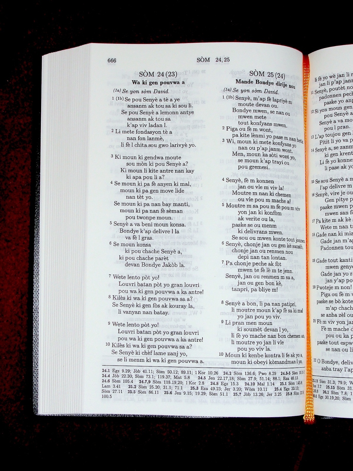 Haitian Creole Bible, Contemporary version, 1999, Black Vinyl Bible. Bib La