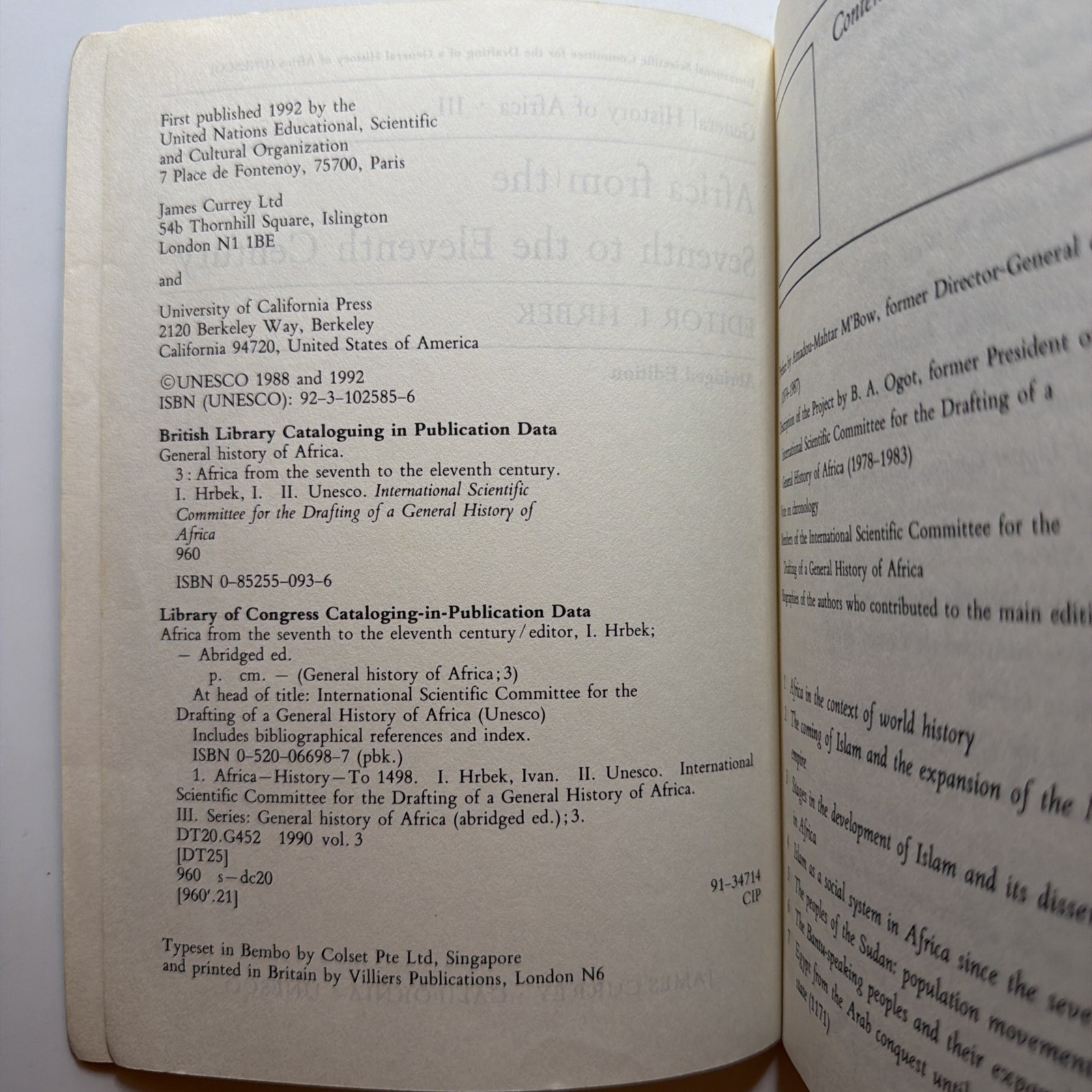 UNESCO General History of Africa, Vol. III, Abridged Edition : Af