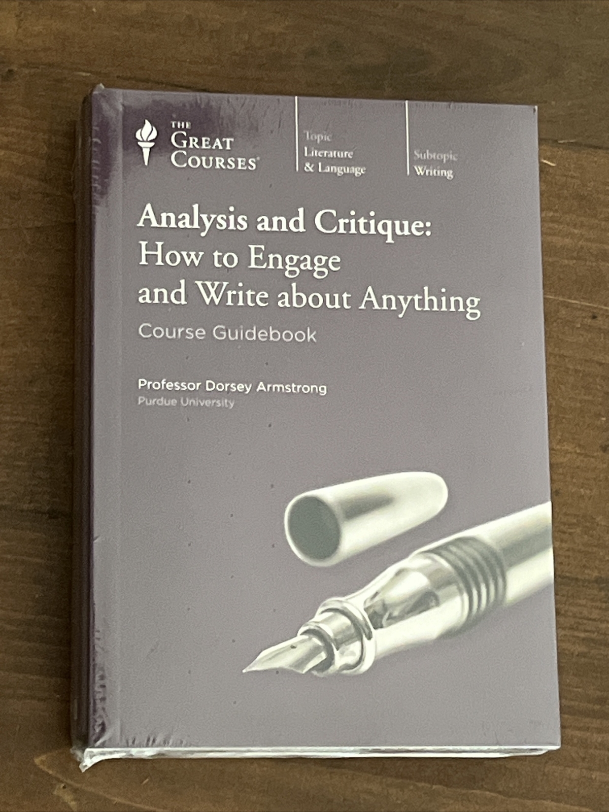 Great Courses WRITING ANALYSIS & CRITIQUE Prof Armstrong Guidebook + 12 DVDs NEW