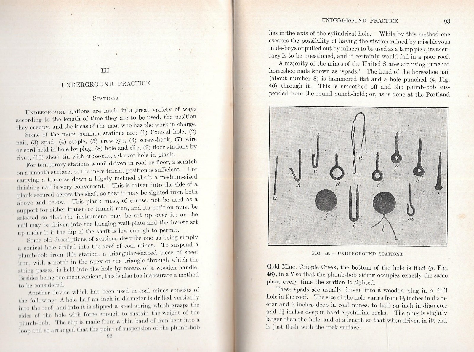 «MANUAL OF UNDERGROUND SURVEYING» by L. W. Trumbull – 1910