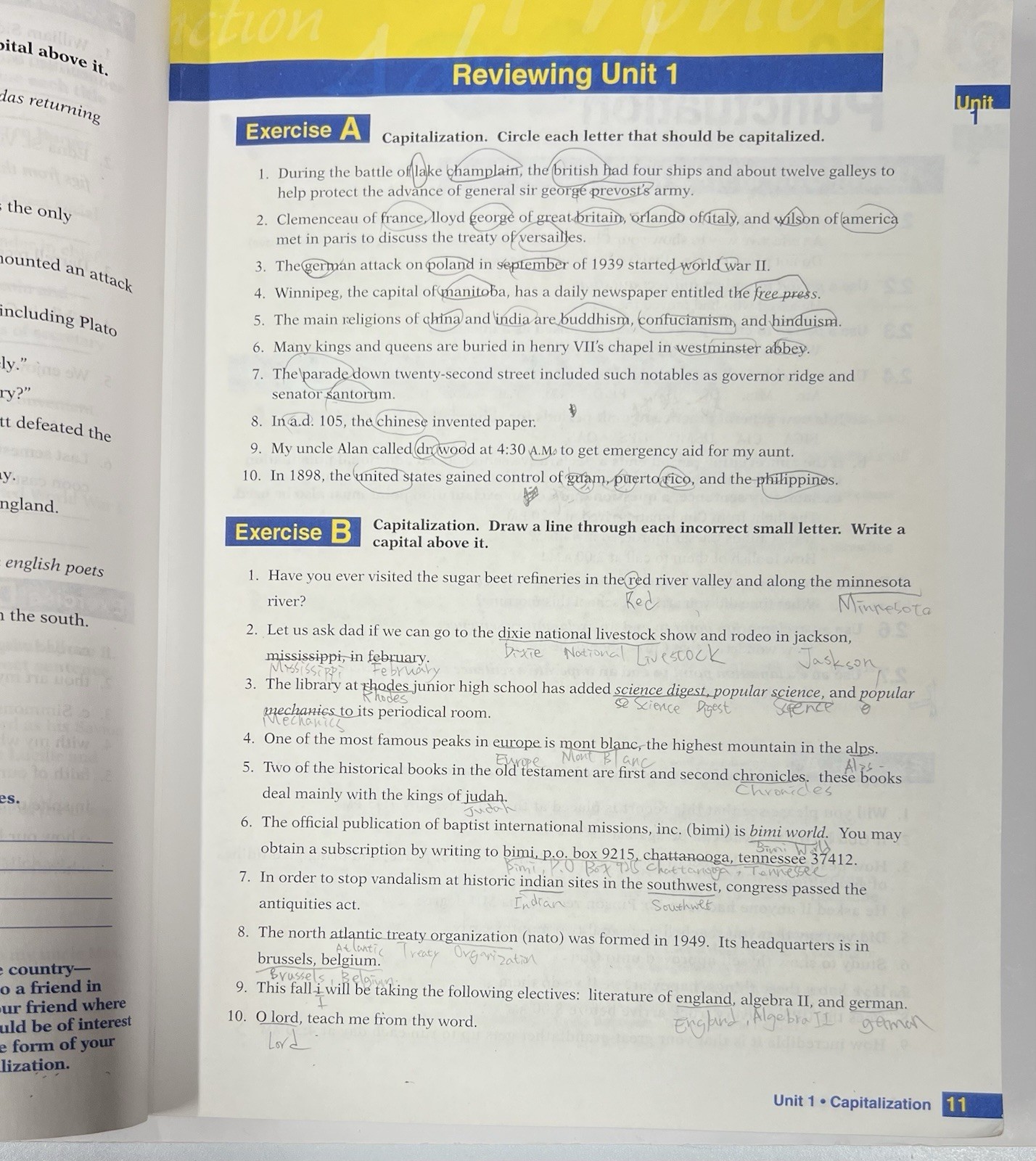 Abeka English 9 SET Grammar III Themes in Literature Vocabulary 3 (old edition)