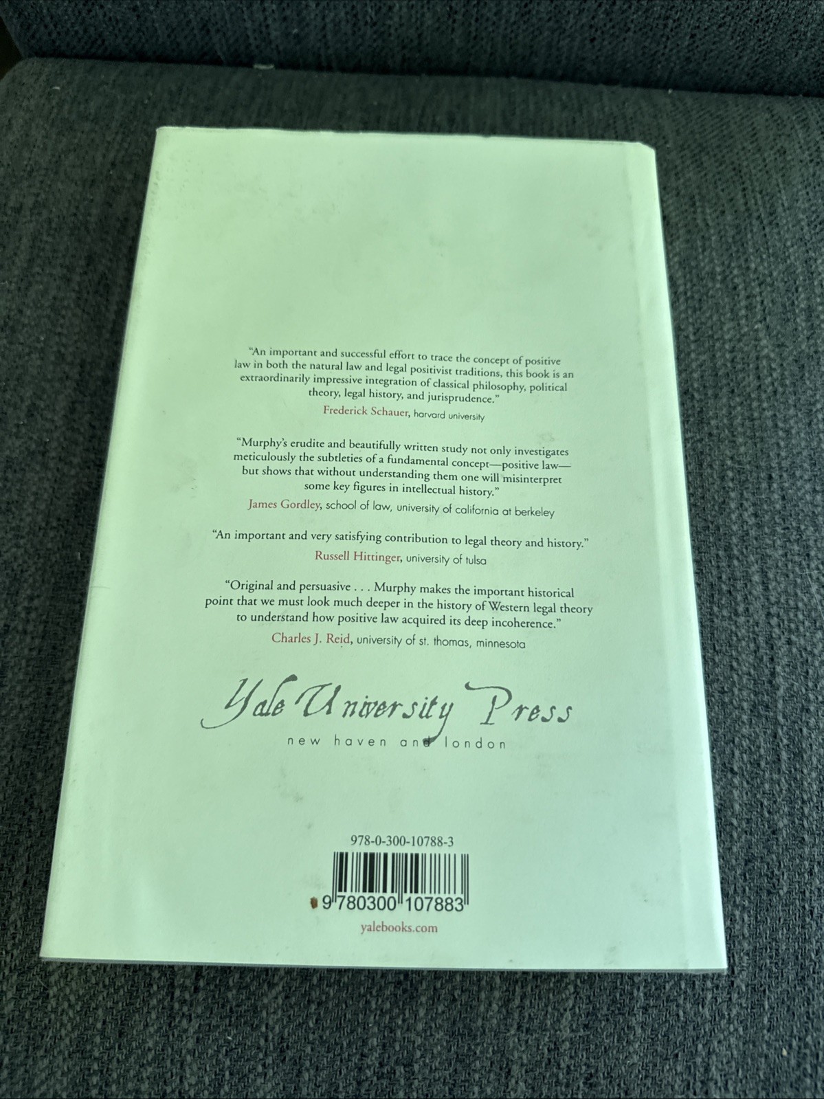 THE PHILOSOPHY OF POSITIVE LAW James Bernard Murphy HC VG 2005 Jurisprudence