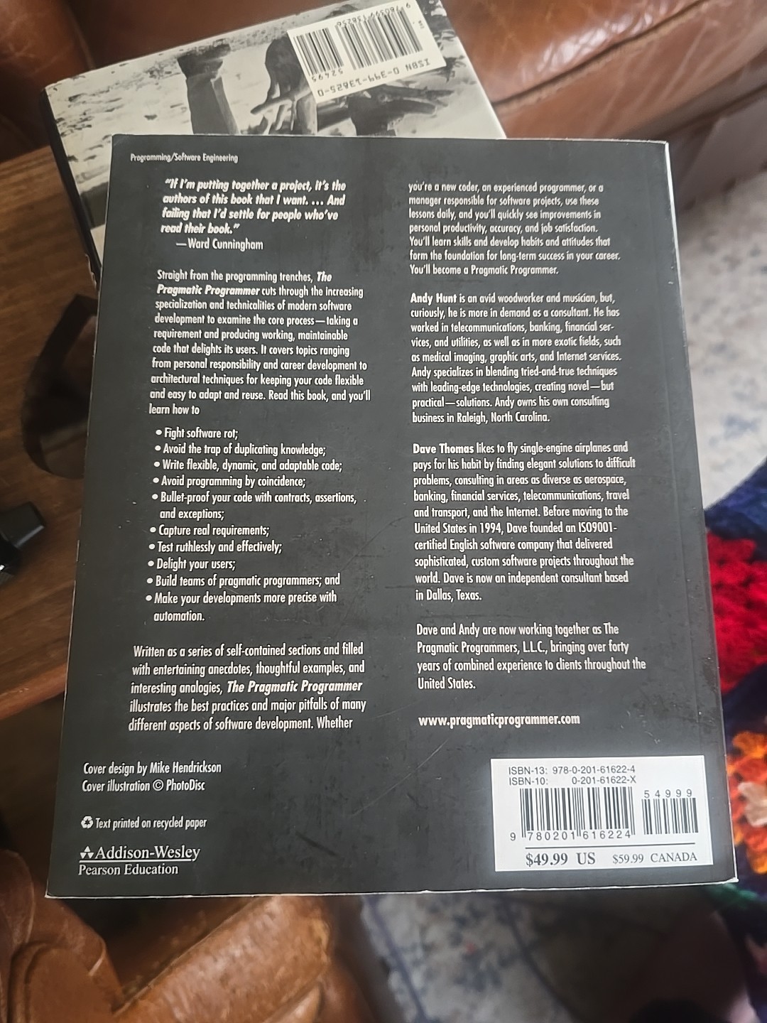 Pragmatic Programmer : From Journeyman to Master by David Thomas and Andrew Hunt