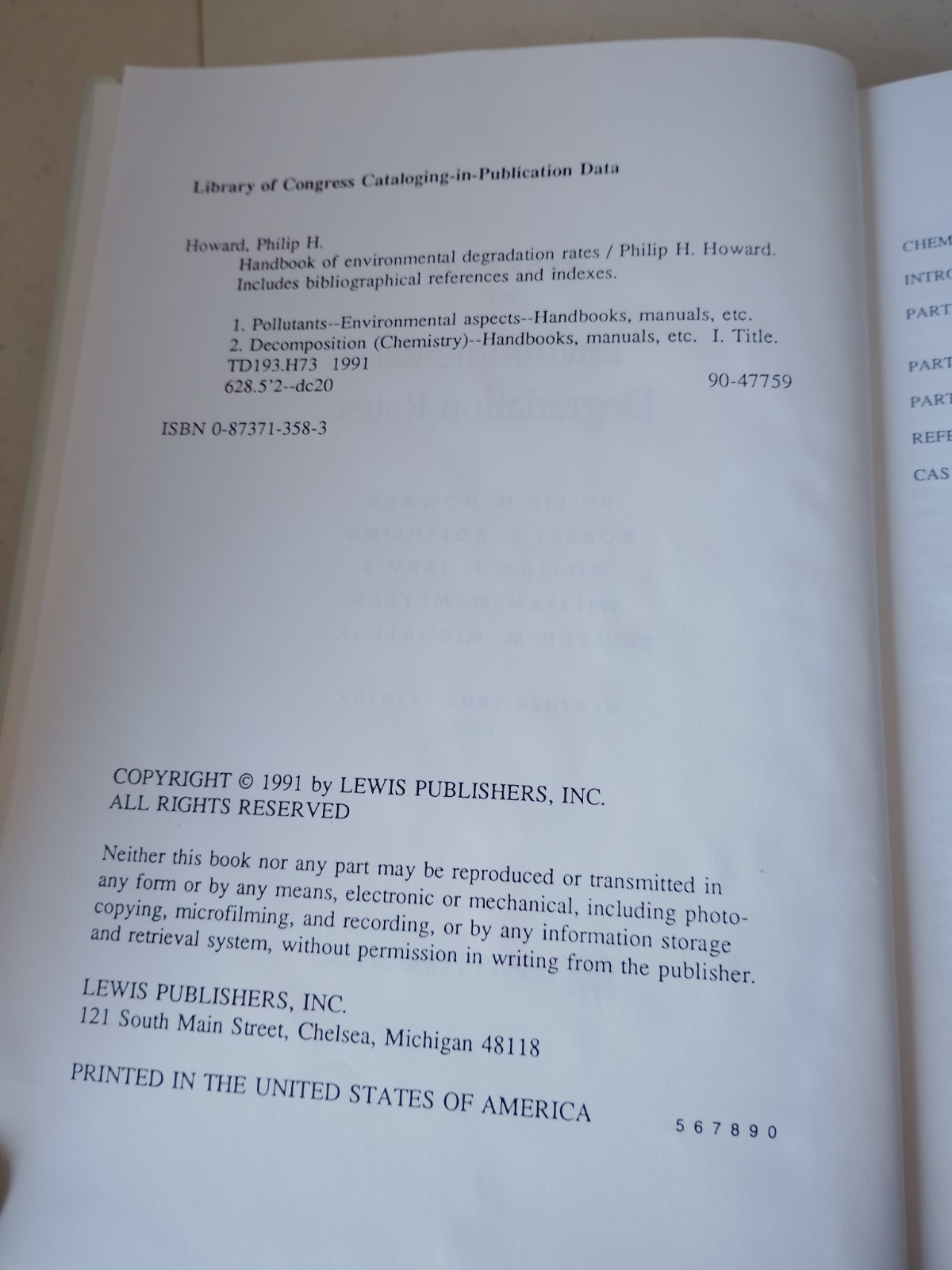 Handbook Of Environmental Degradation Rates
