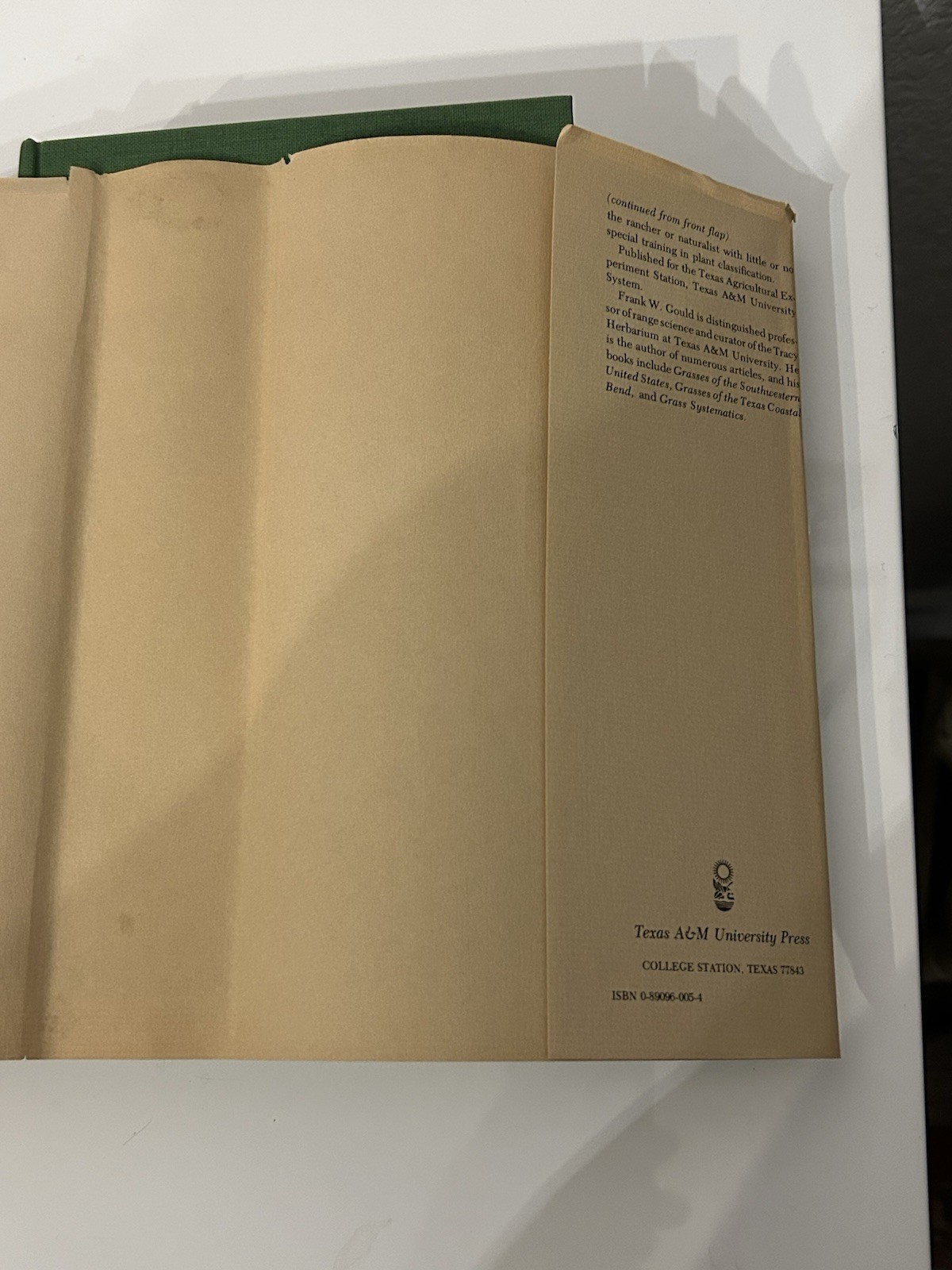 The Grasses of Texas By Frank W Gould 1975 HC Dust Jacket Texas A&M Press