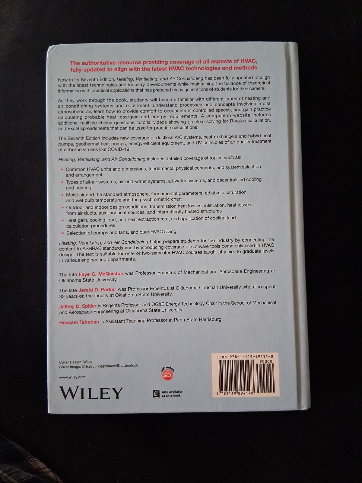 Heating, Ventilating, and Air Conditioning: Analysis and Design by McQuiston
