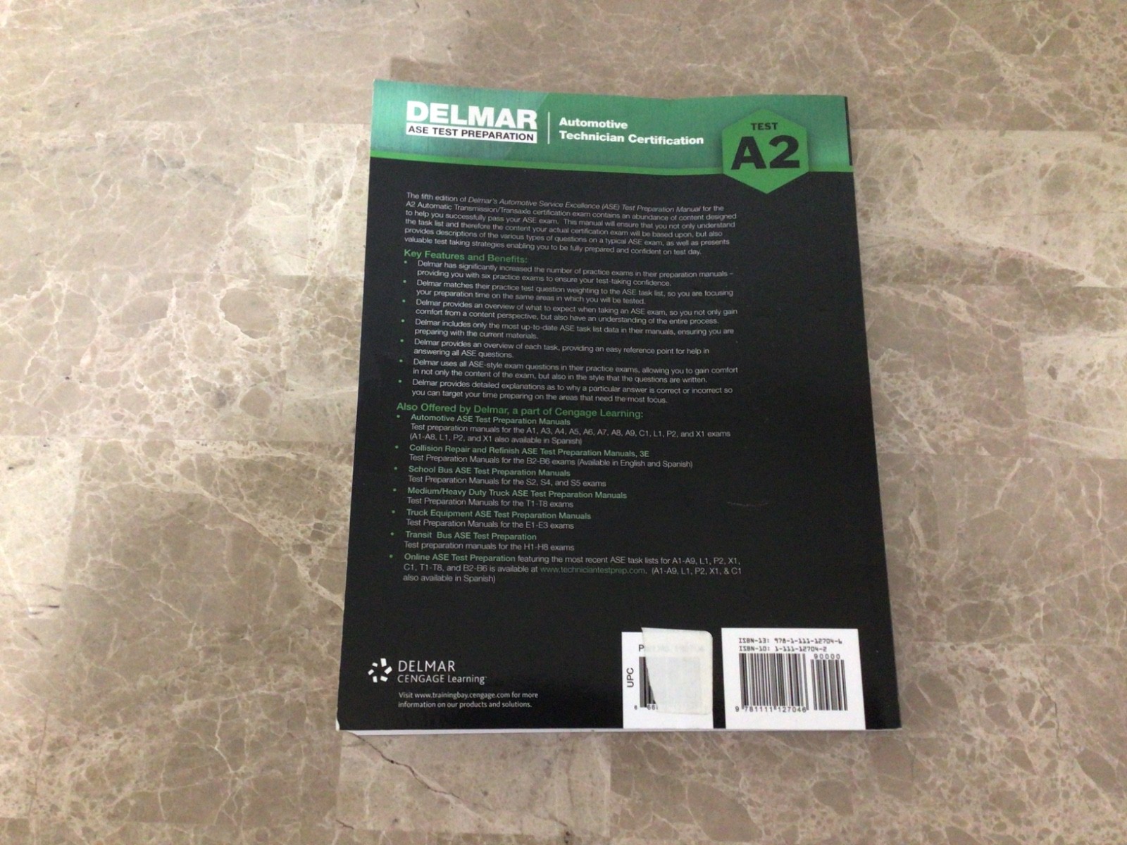 ASE Test Preparation – A2 Automatic Transmissions and Transaxles by Delmar …