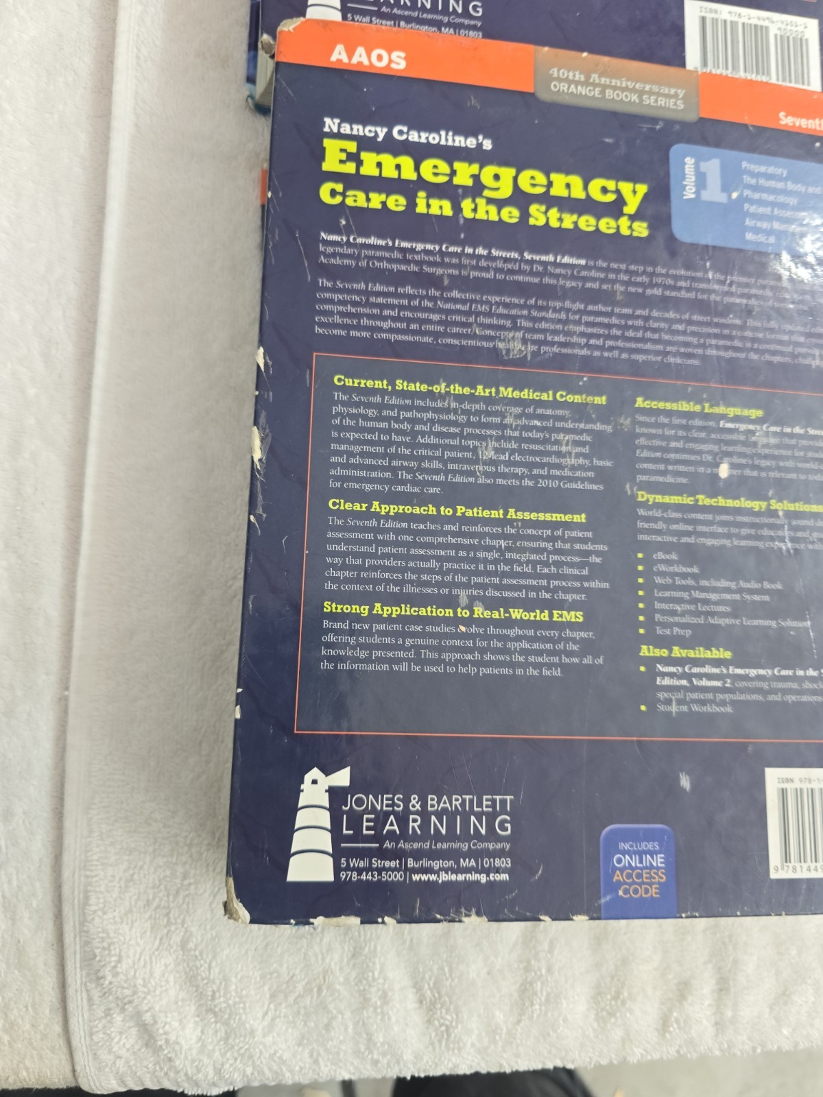 Nancy Caroline’s :Emergency Care In The Streets by AAOS 7th Edition vol 1& 2 HC