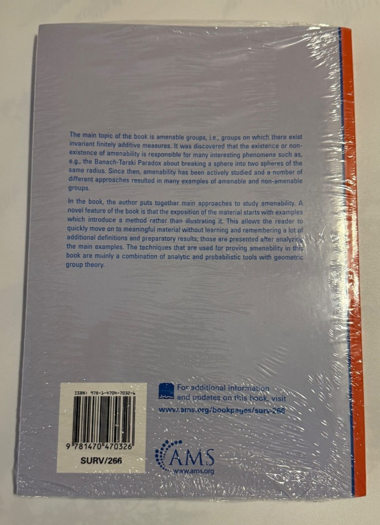 Amenability of Discrete Groups by Examples Kate Juschenko Vol. 266 Paperback