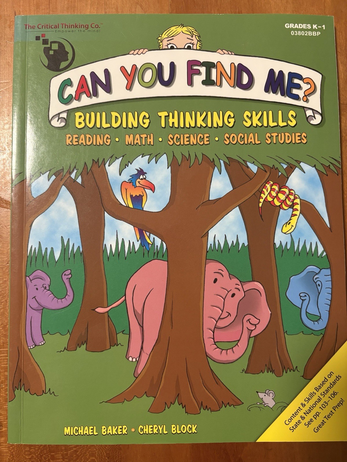 Critical Thinking Co. “Can You Find Me?” Grades K- 1 Building Thinking Skills