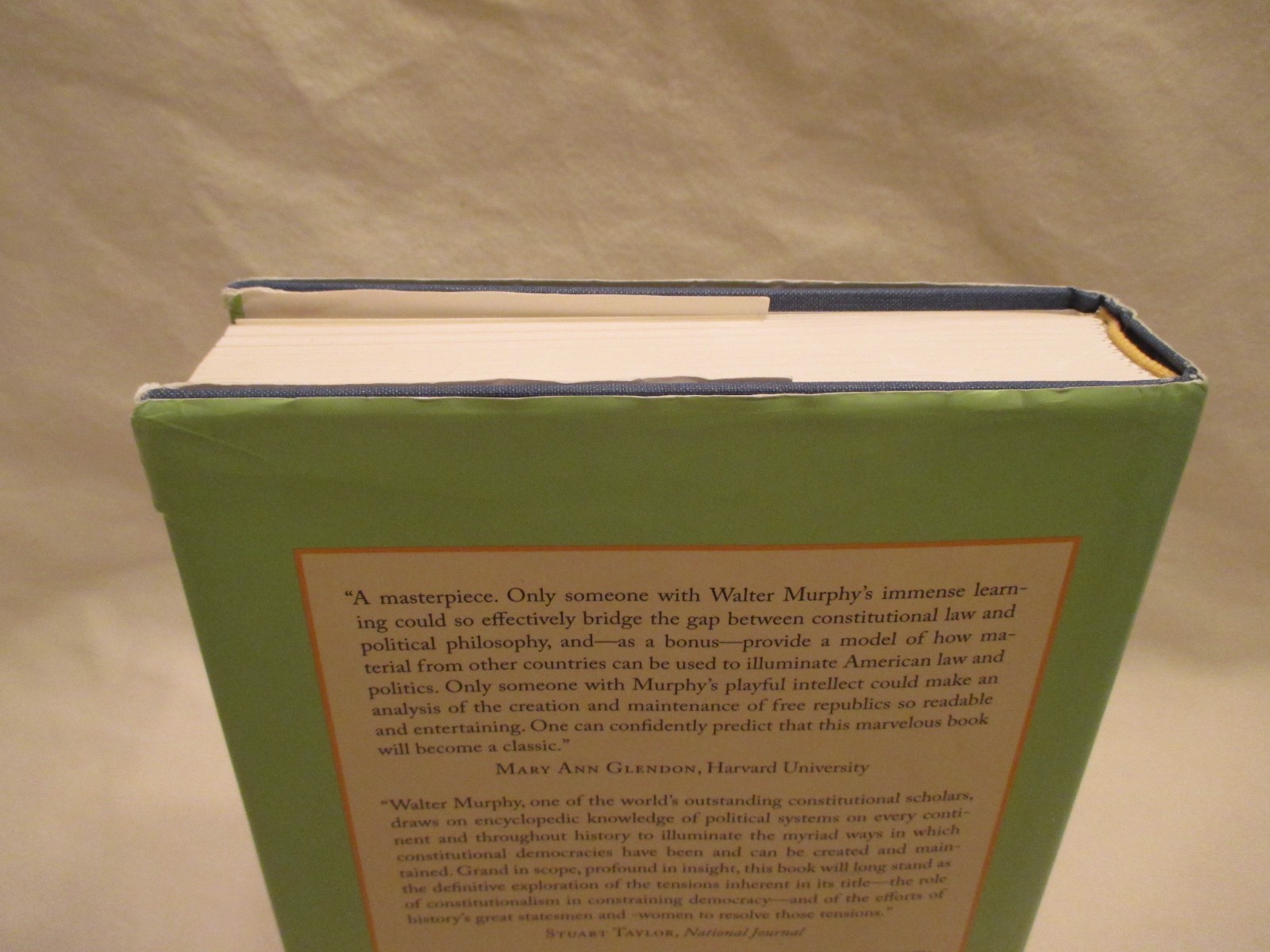 Constitutional Democracy: Creating & Maintaining a Just Political Order- Murphy
