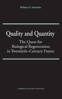 Quality and Quantity Schneider Hardback Cambridge University Press 9780521374989